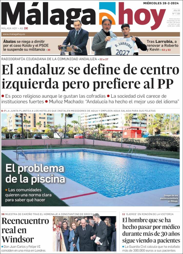 Portada de Málaga Hoy (España)