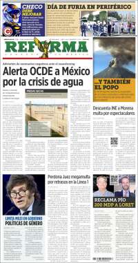 Portada de Reforma (México)