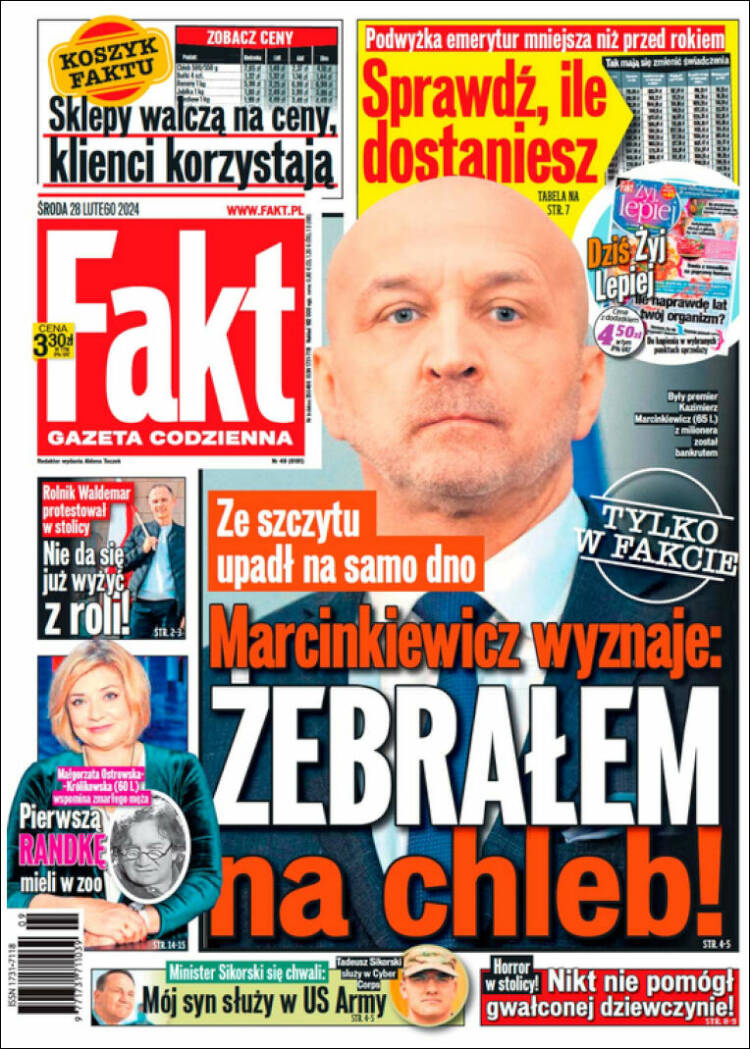 Portada de Fakt (Polonia)