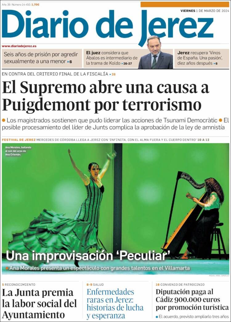 Portada de Diario de Jerez (España)