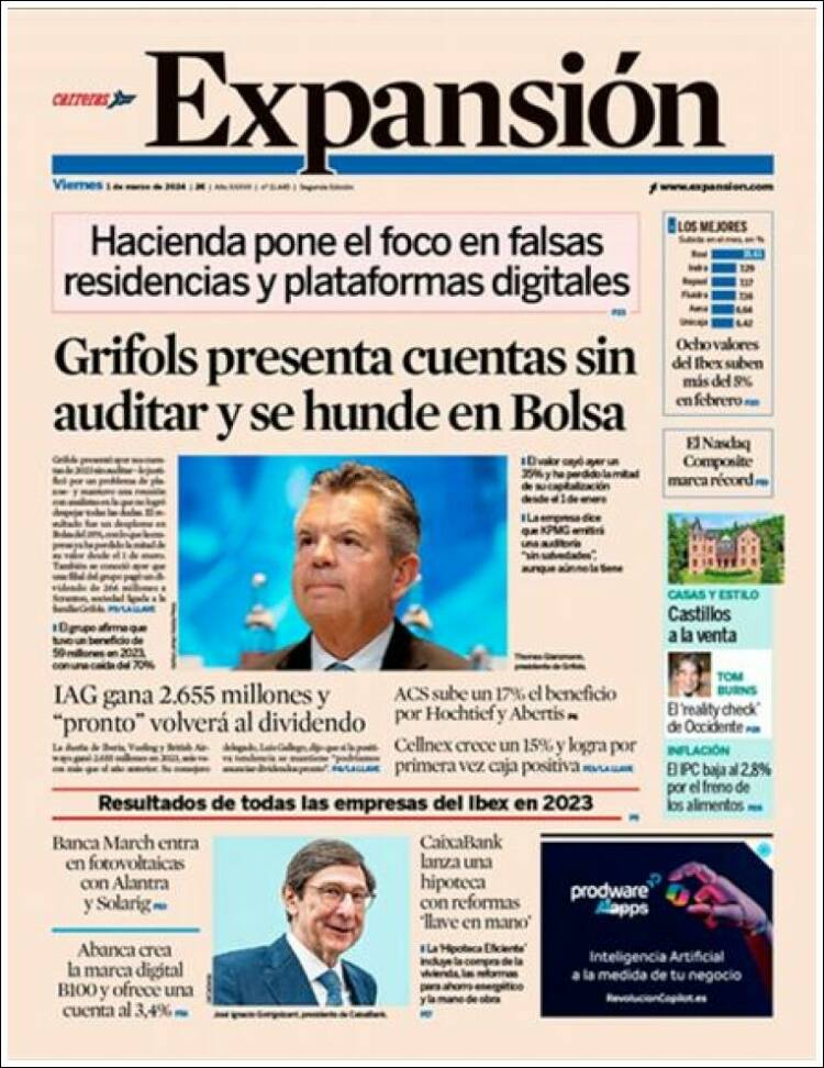 Portada de Expansión (Espa&ntilde;a)