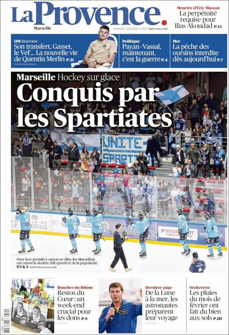 Portada de La Provence (Francia)