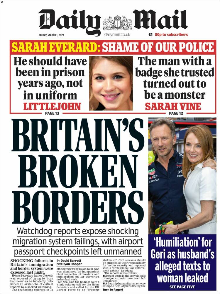 Portada de Daily Mail (United Kingdom)