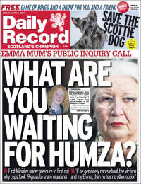 Portada de Daily Record (United Kingdom)