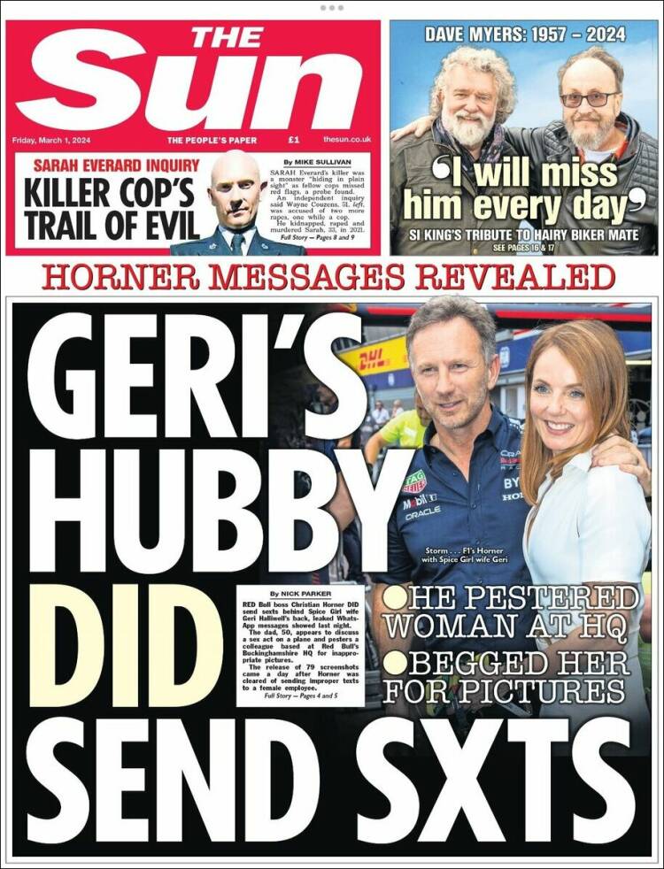Portada de The Sun (Reino Unido)