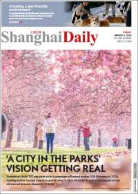 Portada de Shanghai Daily (China)