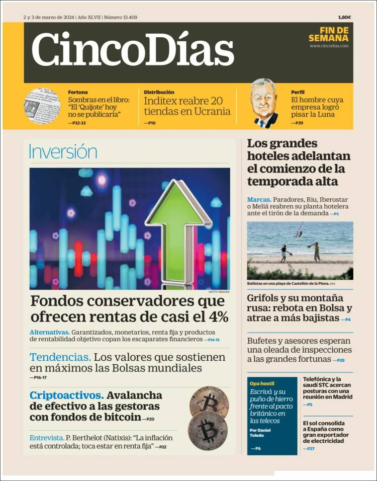 Portada de Cinco Días (Espa&ntilde;a)