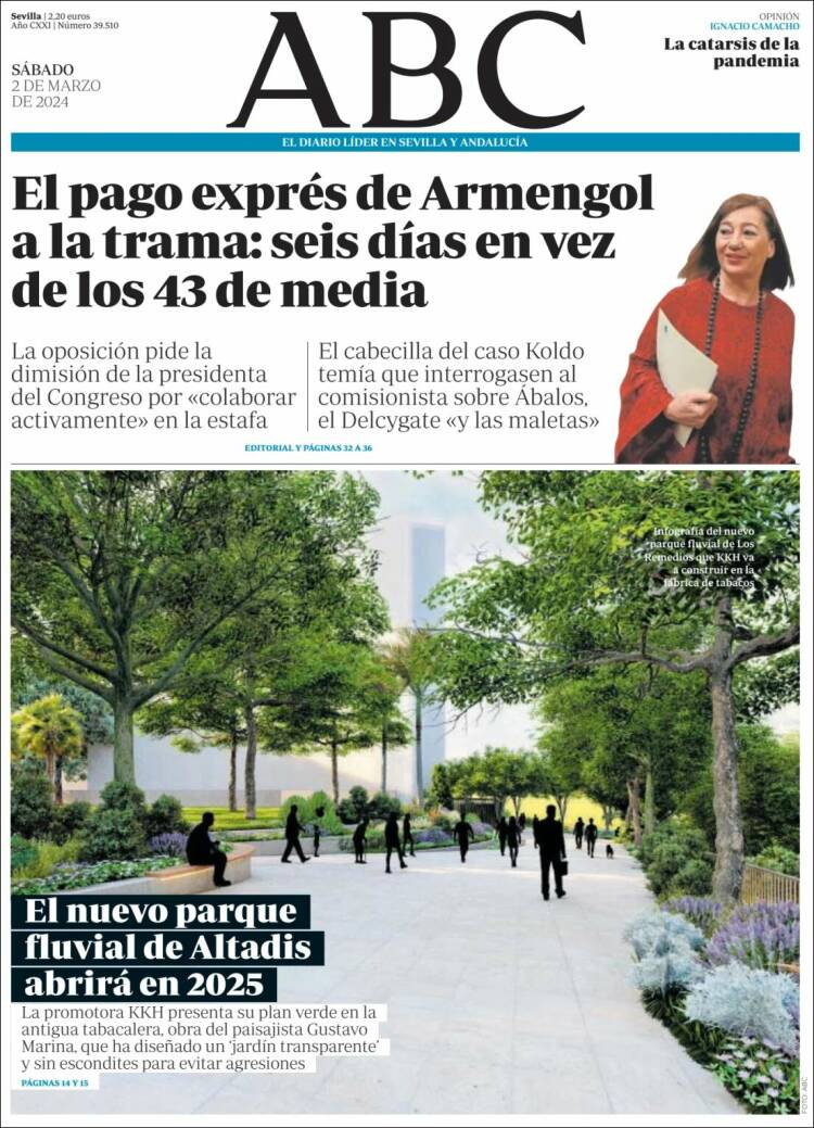 Portada de ABC - Sevilla (España)