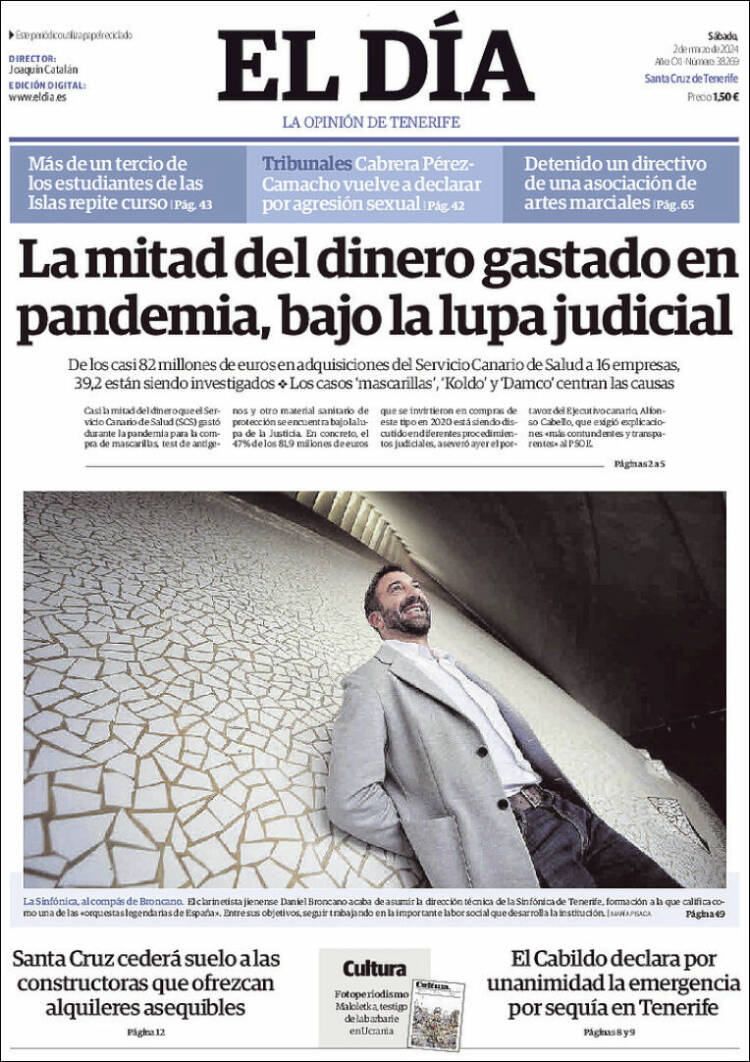 Portada de El Día (España)