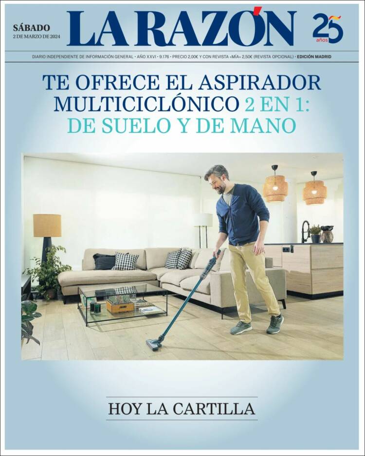 Portada de La Razón (España)