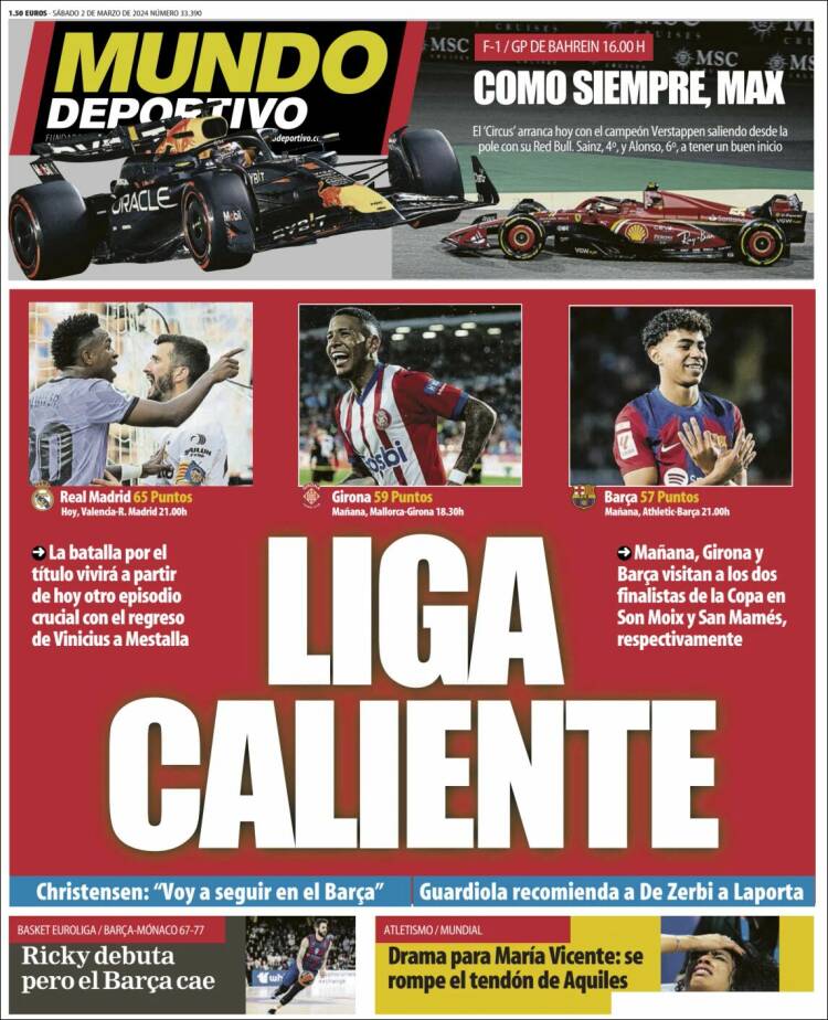 Portada de El Mundo Deportivo (España)