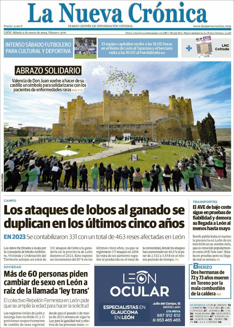 Portada de La Nueva Crónica (España)