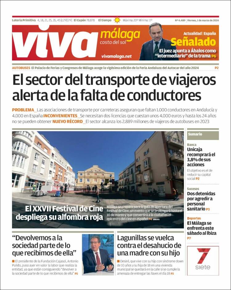 Portada de Viva Málaga (España)
