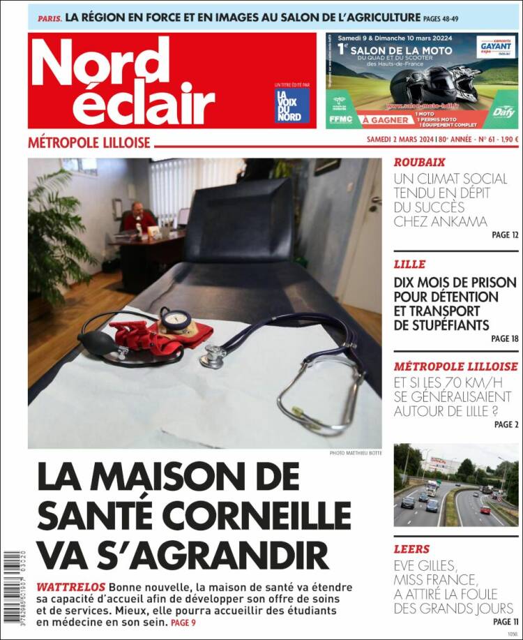 Portada de Nord Éclair (Francia)
