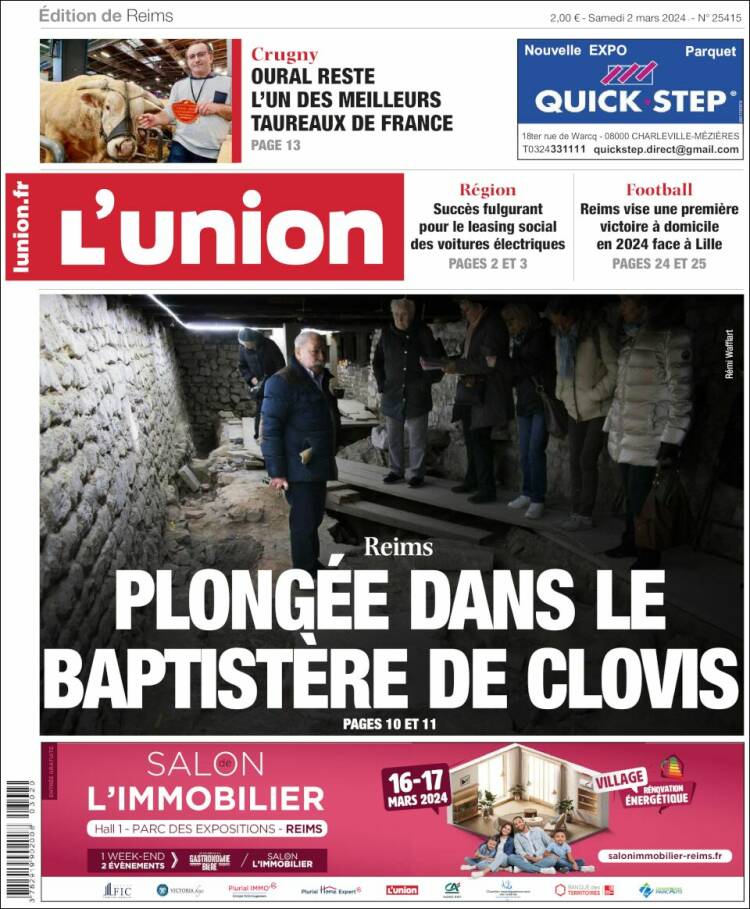 Portada de L'Union (Francia)