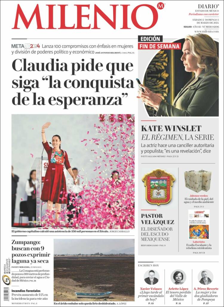 Portada de Milenio - Estado de México (M&eacute;xico)