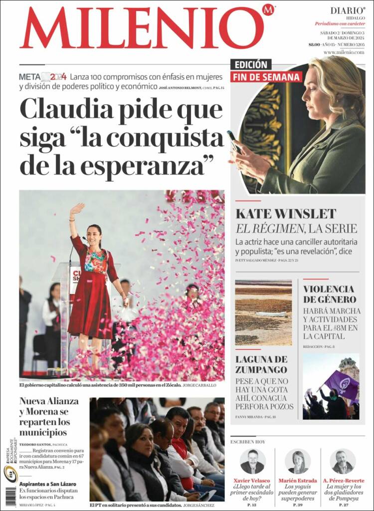 Portada de Milenio de Hidalgo (M&eacute;xico)