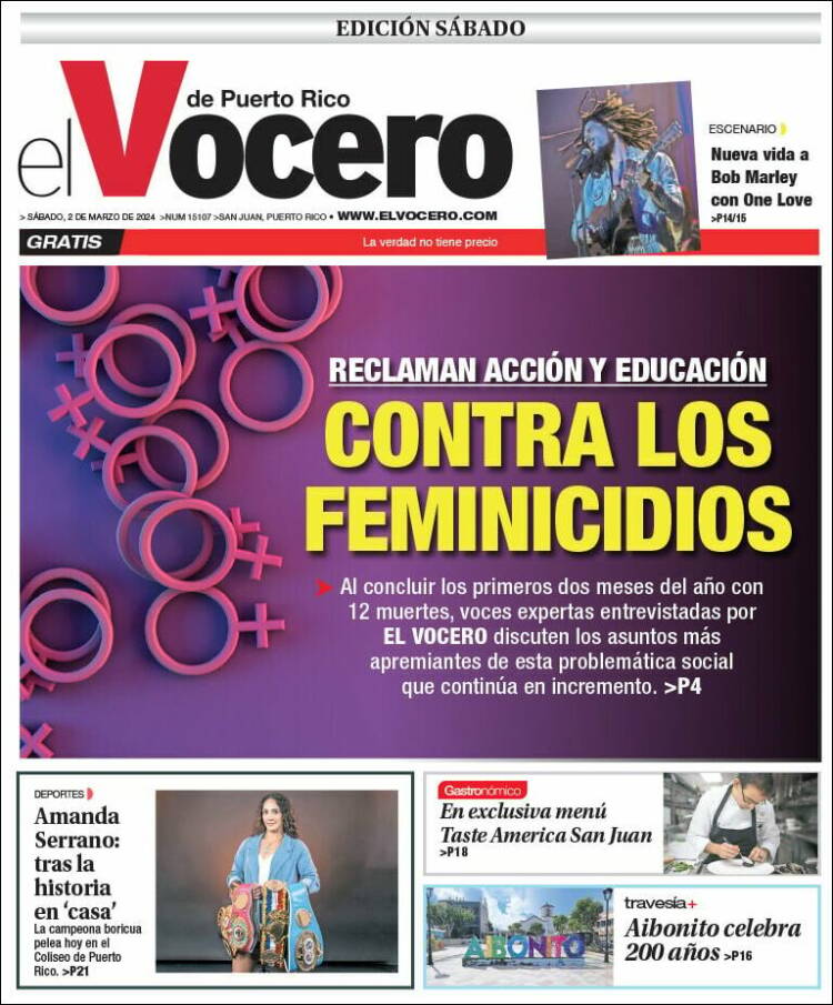 Portada de Vocero (Puerto Rico)