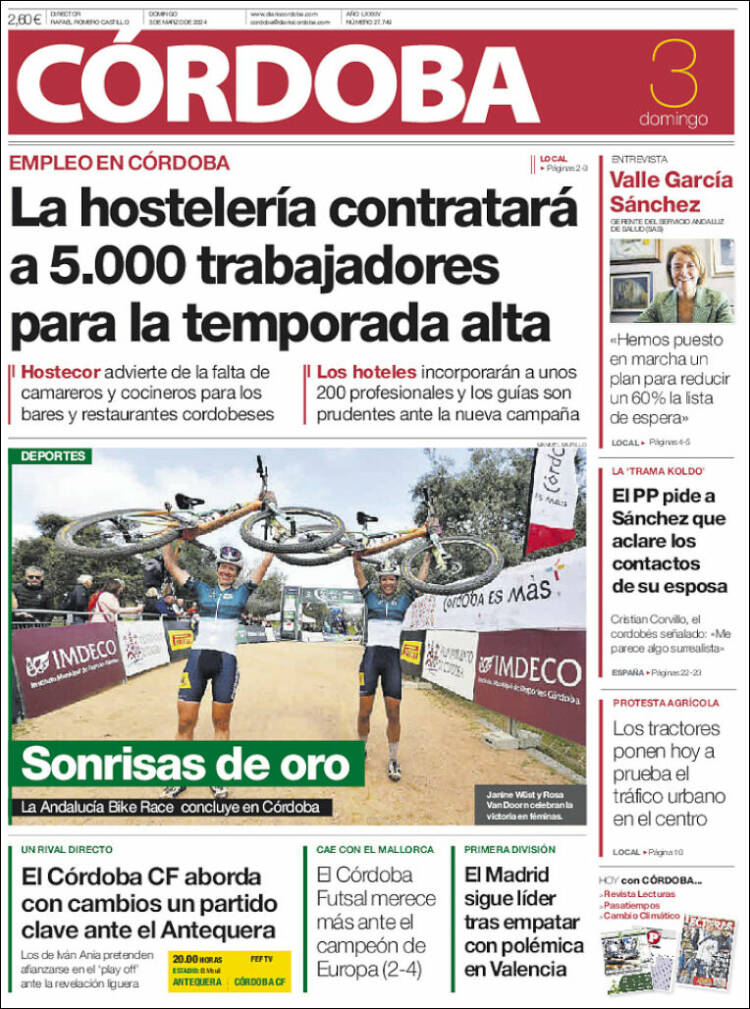 Portada de Diario de Córdoba (España)