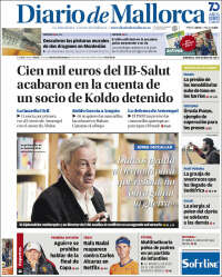 Portada de Diario de Mallorca (España)