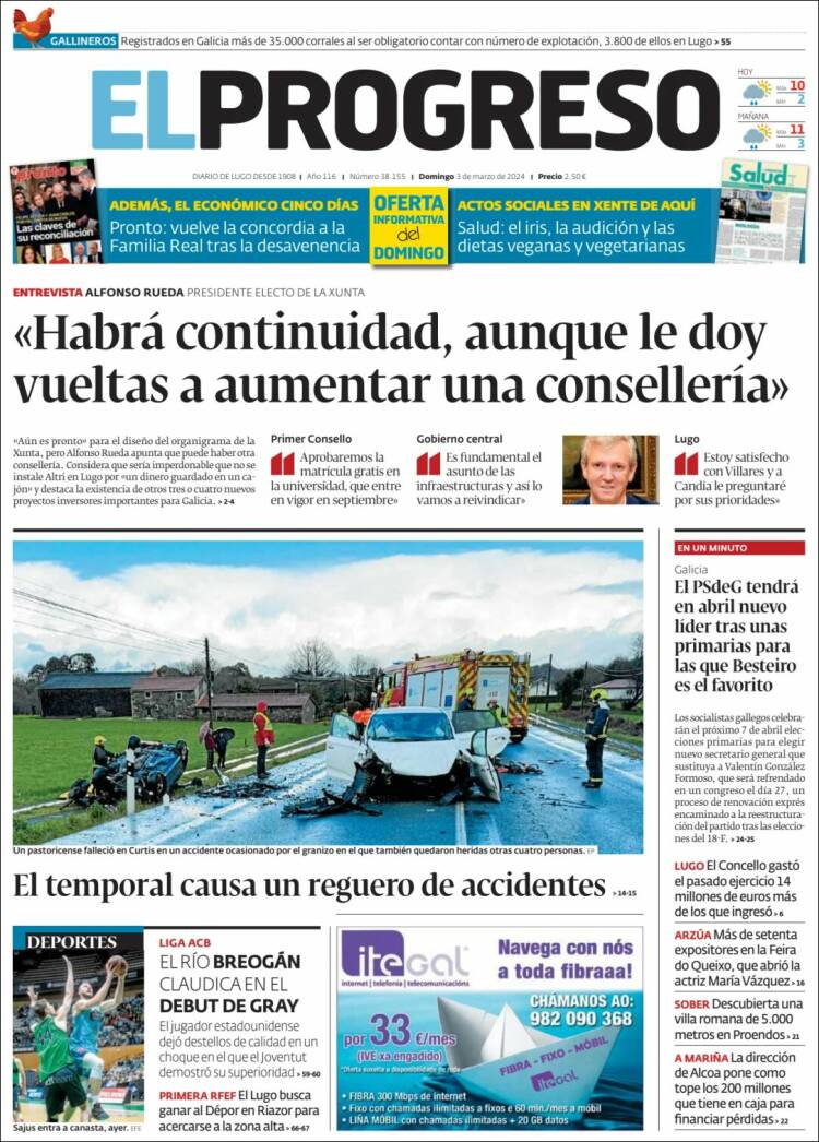 Portada de El Progreso (España)