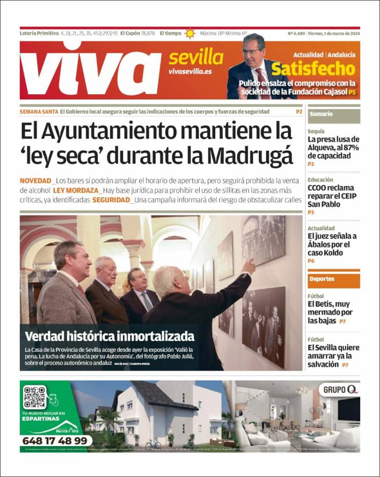 Portada de Viva Sevilla (España)