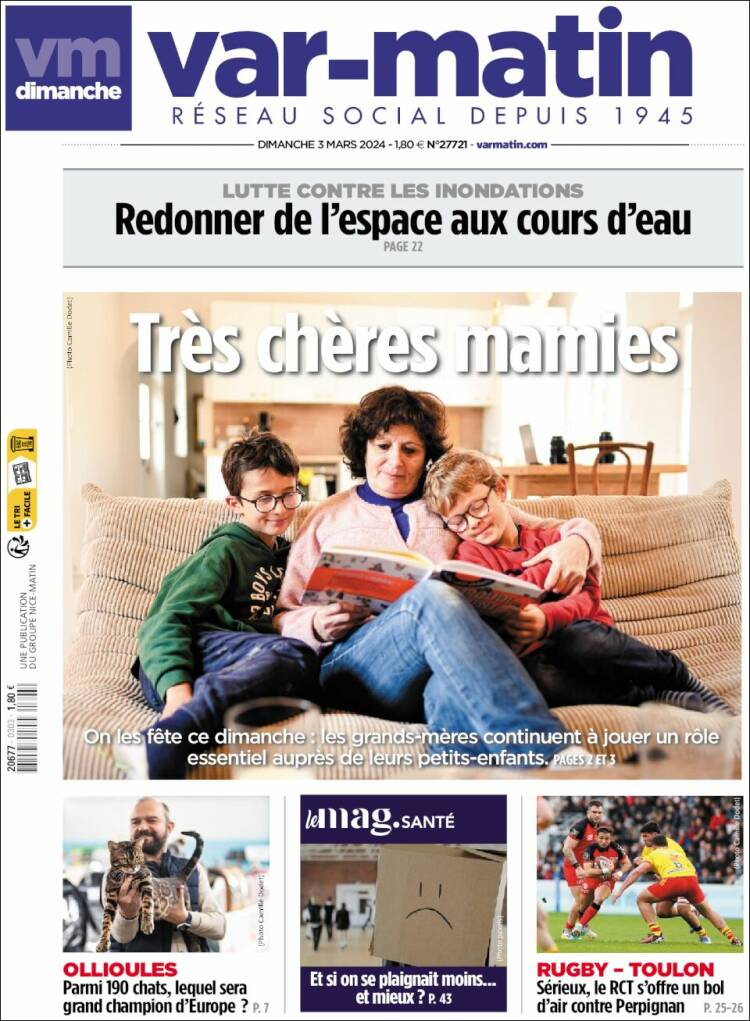 Portada de Var-Matin (Francia)