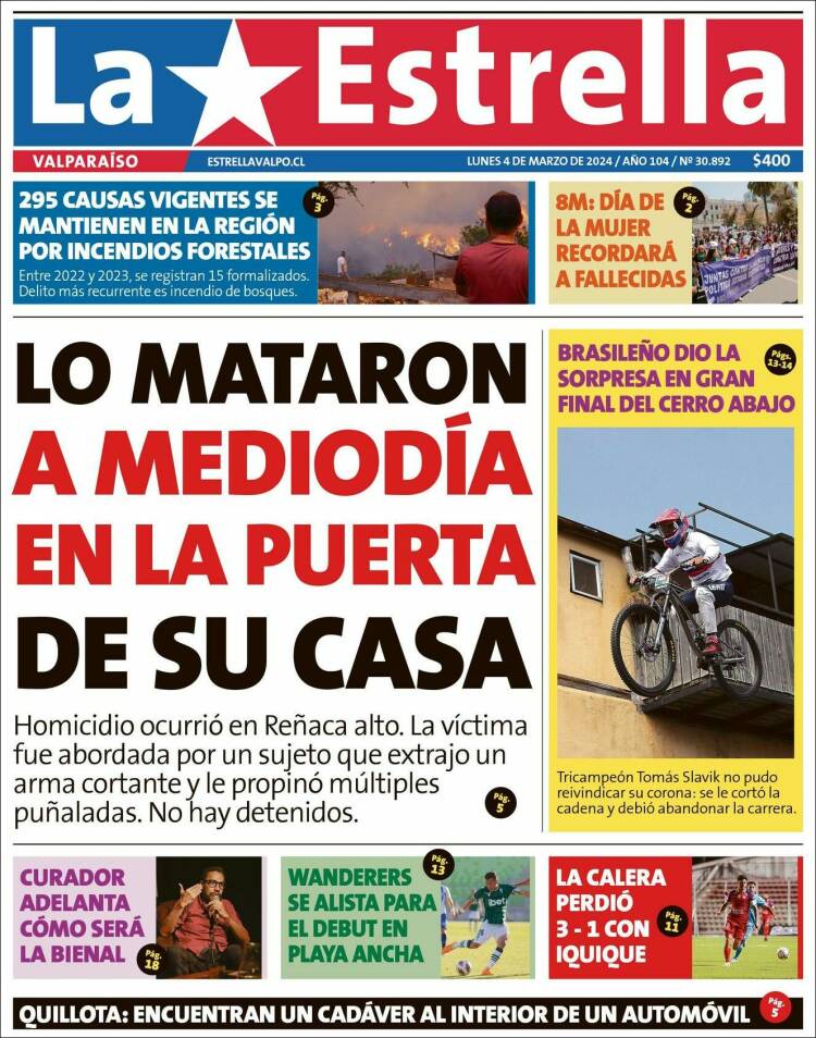 Portada de Estrella de Valparaiso (Chile)