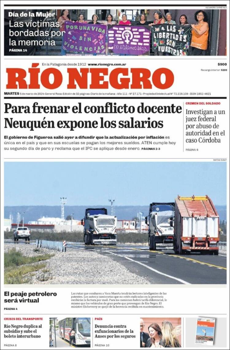 Portada de Rio Negro (Argentina)