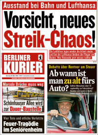 Portada de Berliner Kurier - Startseite BK (Alemania)