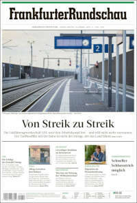 Portada de Frankfurter Rundschau (Alemania)