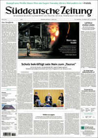 Portada de Sueddeutsche (Alemania)