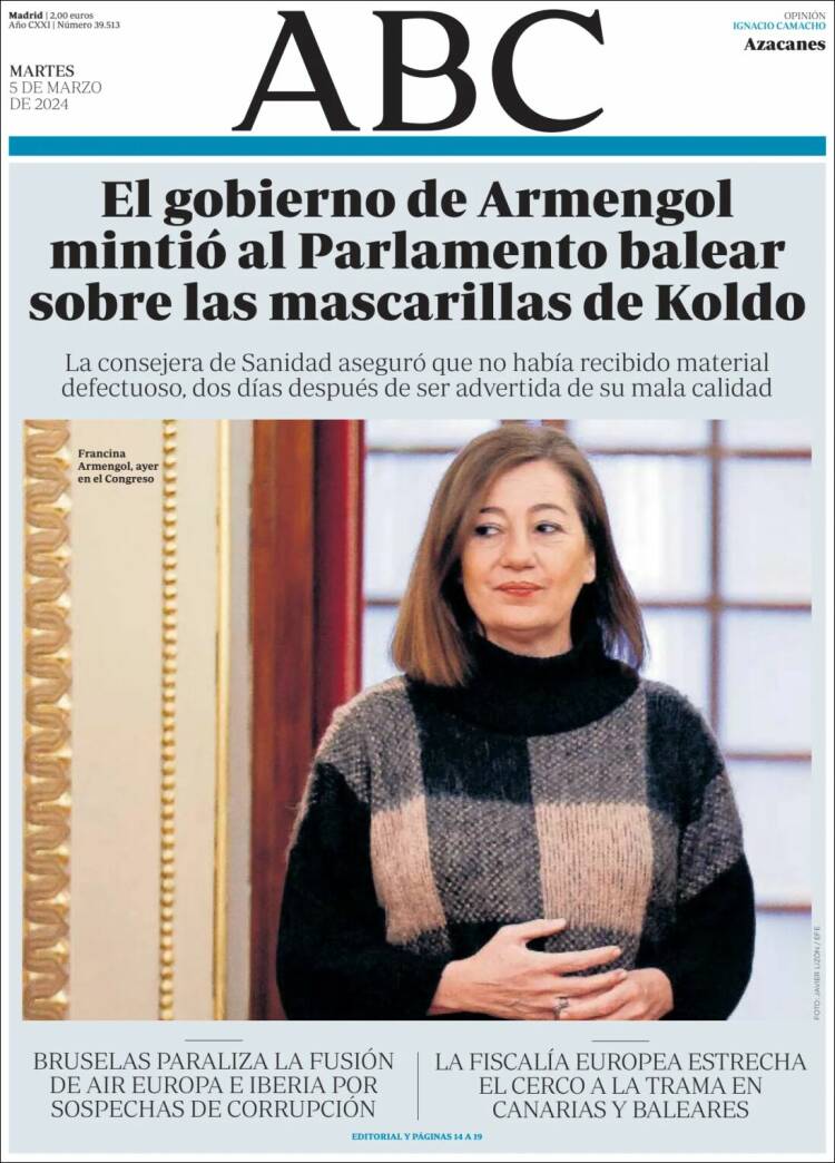 Portada de ABC (España)