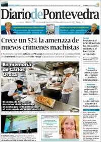 Portada de Diario de Pontevedra (España)