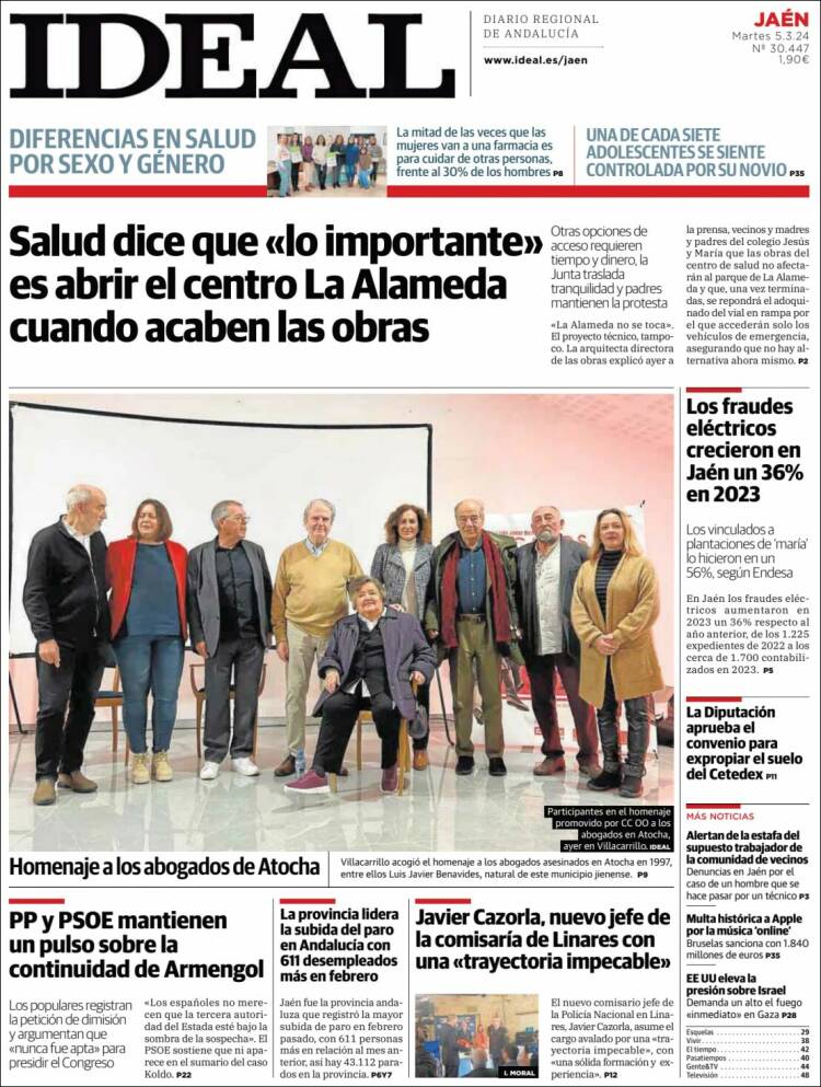Portada de El Ideal de Jaén (España)