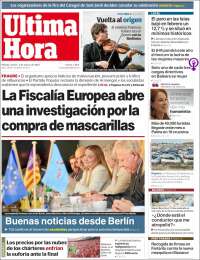 Portada de Última Hora (España)