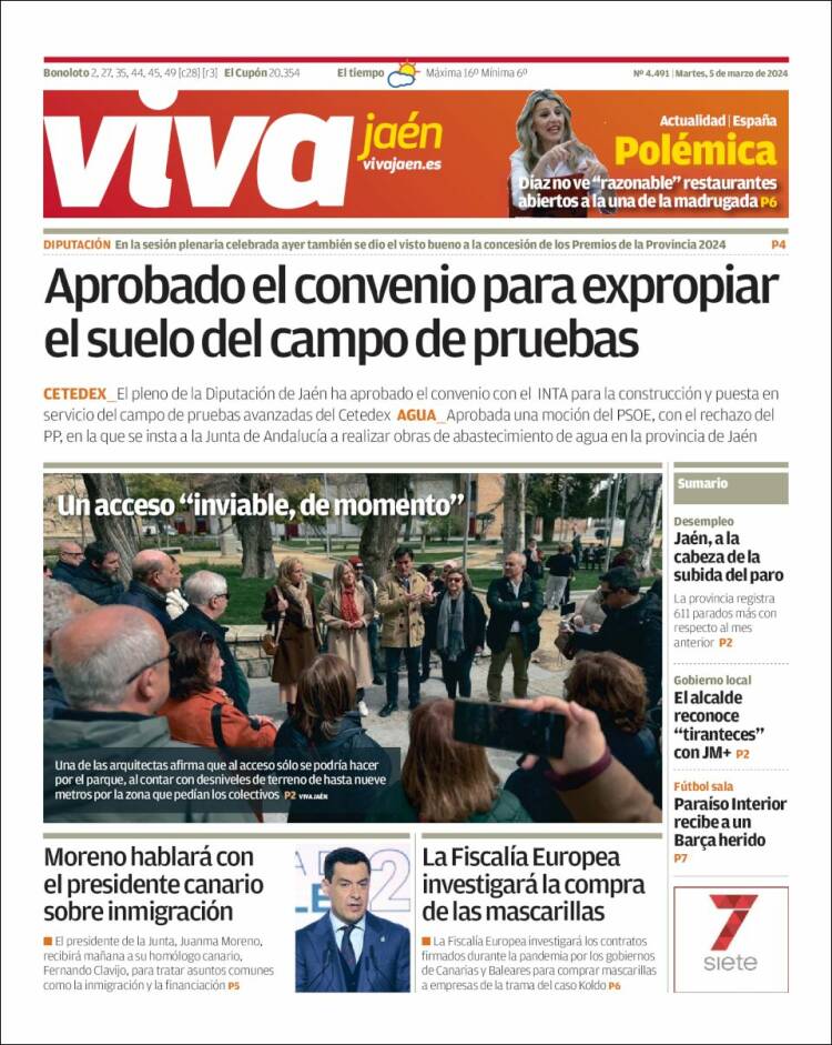 Portada de Viva Jaén (España)