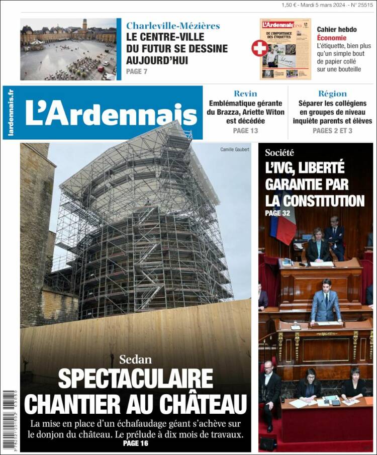 Portada de L'Ardenais (Francia)