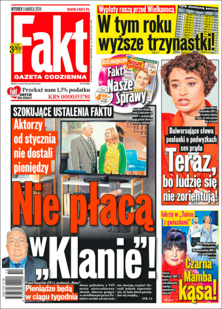 Portada de Fakt (Polonia)