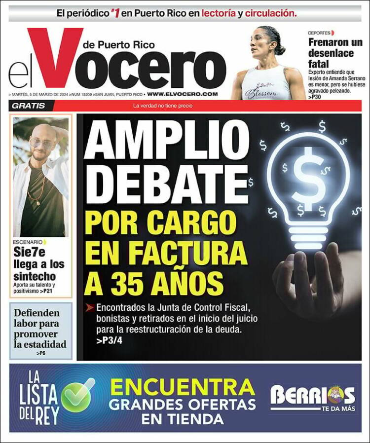 Portada de Vocero (Puerto Rico)