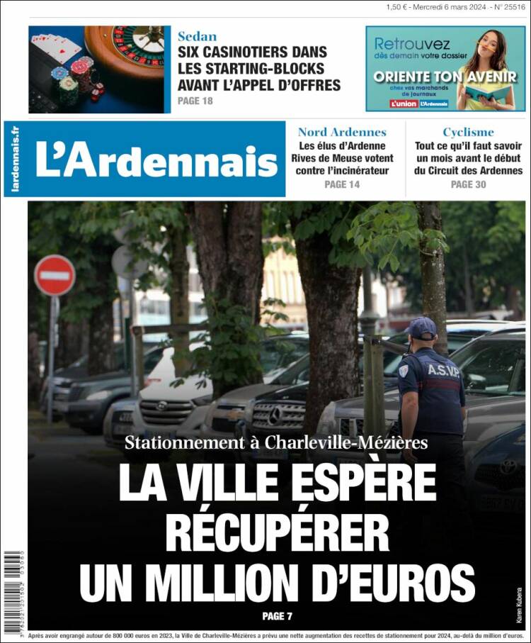 Portada de L'Ardenais (Francia)