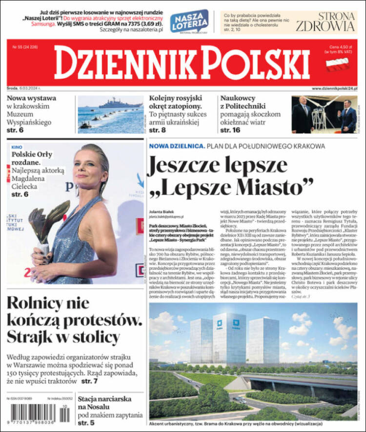 Portada de Dziennik (Polonia)