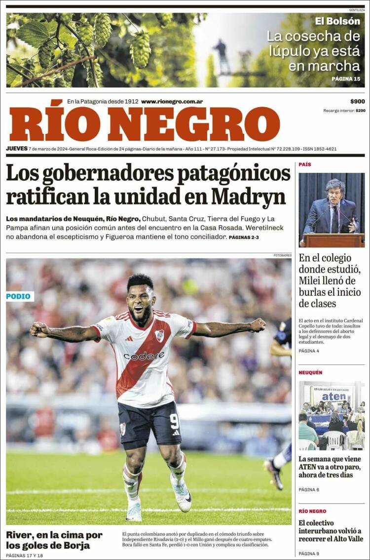 Portada de Rio Negro (Argentina)
