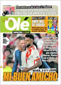 Portada de Olé (Argentina)