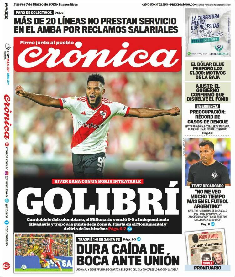 Portada de La Voz del Chaco (Argentina)