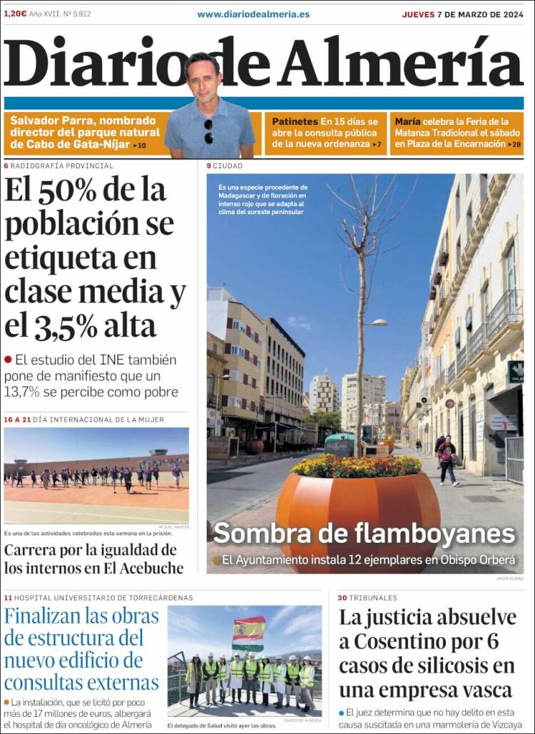 Portada de Diario de Almería (España)