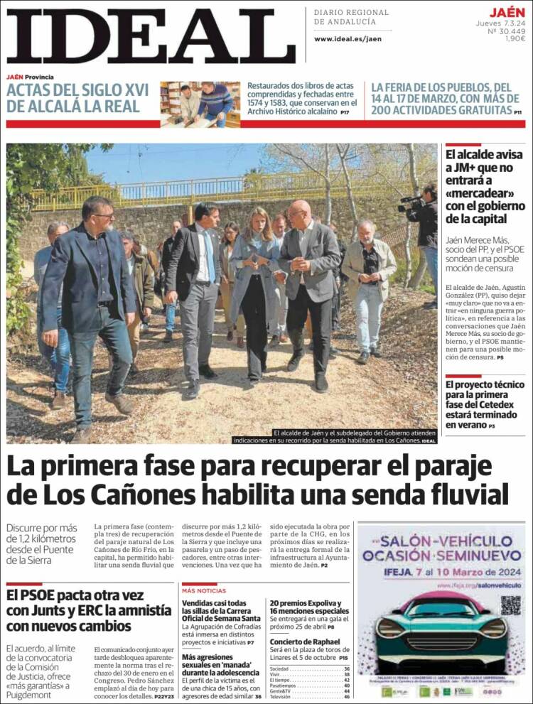 Portada de El Ideal de Jaén (España)