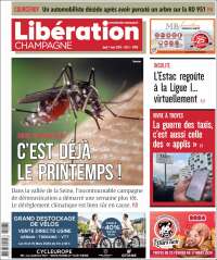 Portada de Libération Champagne (Francia)