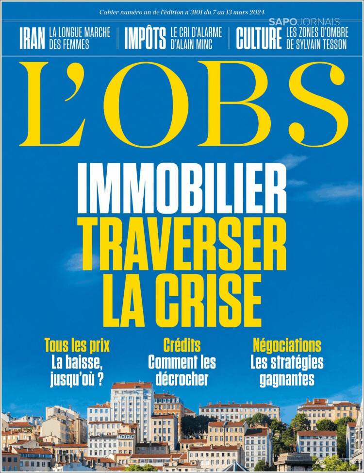 Portada de Le Nouvel Observateur (France)
