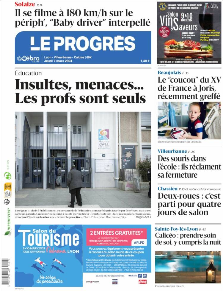 Portada de Progres de Fecamp (Francia)